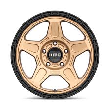 KMC (ケーエムシー) ALPINE KM721 マットブロンズ/ブラックリップ 17インチアルミホイール 17X8 5H 127 +38 JKラングラー/JLラングラー/JTグラディエーター