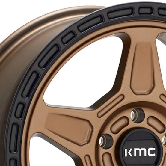 KMC (ケーエムシー) ALPINE KM721 マットブロンズ/ブラックリップ 17インチアルミホイール 17X8 5H 127 +38 JKラングラー/JLラングラー/JTグラディエーター