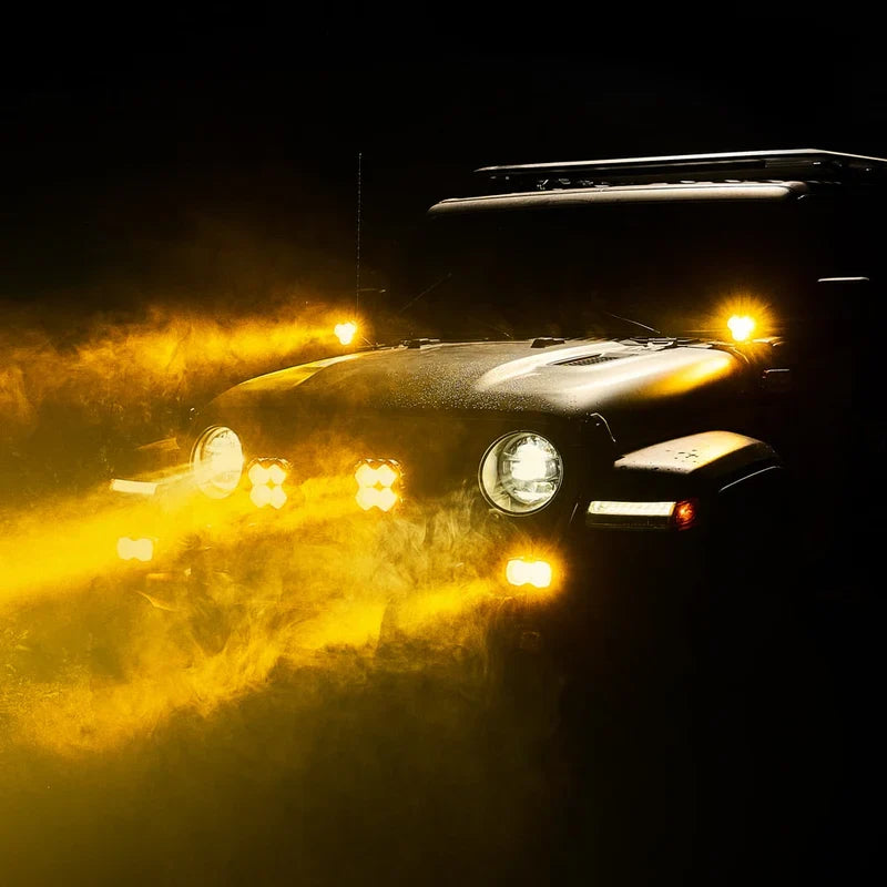 【NOVSIGHT】HALOシリーズ 3インチ LED Pod Lights with DRL 48W Twin Light Kit System Pair