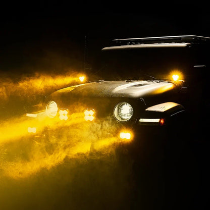 【NOVSIGHT】HALOシリーズ 3インチ LED Pod Lights with DRL 48W Twin Light Kit System Pair