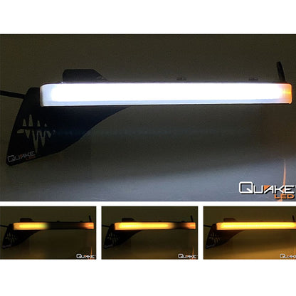 【クリア】Quake LED スリム チョップ DRL ターンシグナル