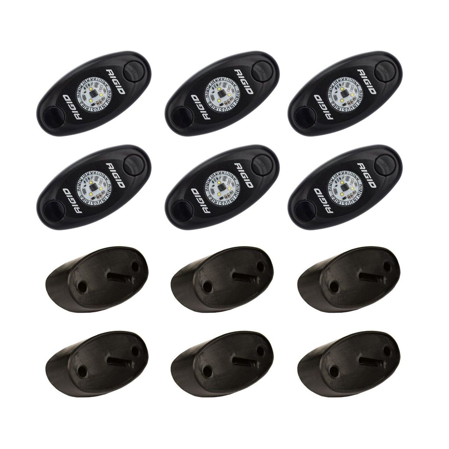 RIGIDロックライト6個セット/A-Series Rock Light 6-Pack Kit