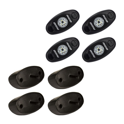 RIGIDロックライト4個セット/A-Series Rock Light 4-Pack Kit