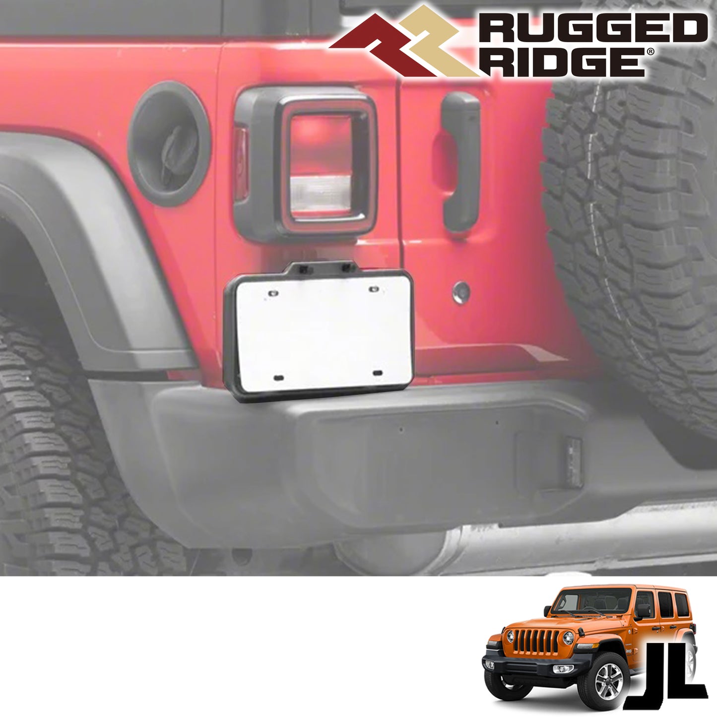 RUGGED RIDGE ( ラギッドリッジ ) リアナンバープレートリロケーションキット JLラングラー用