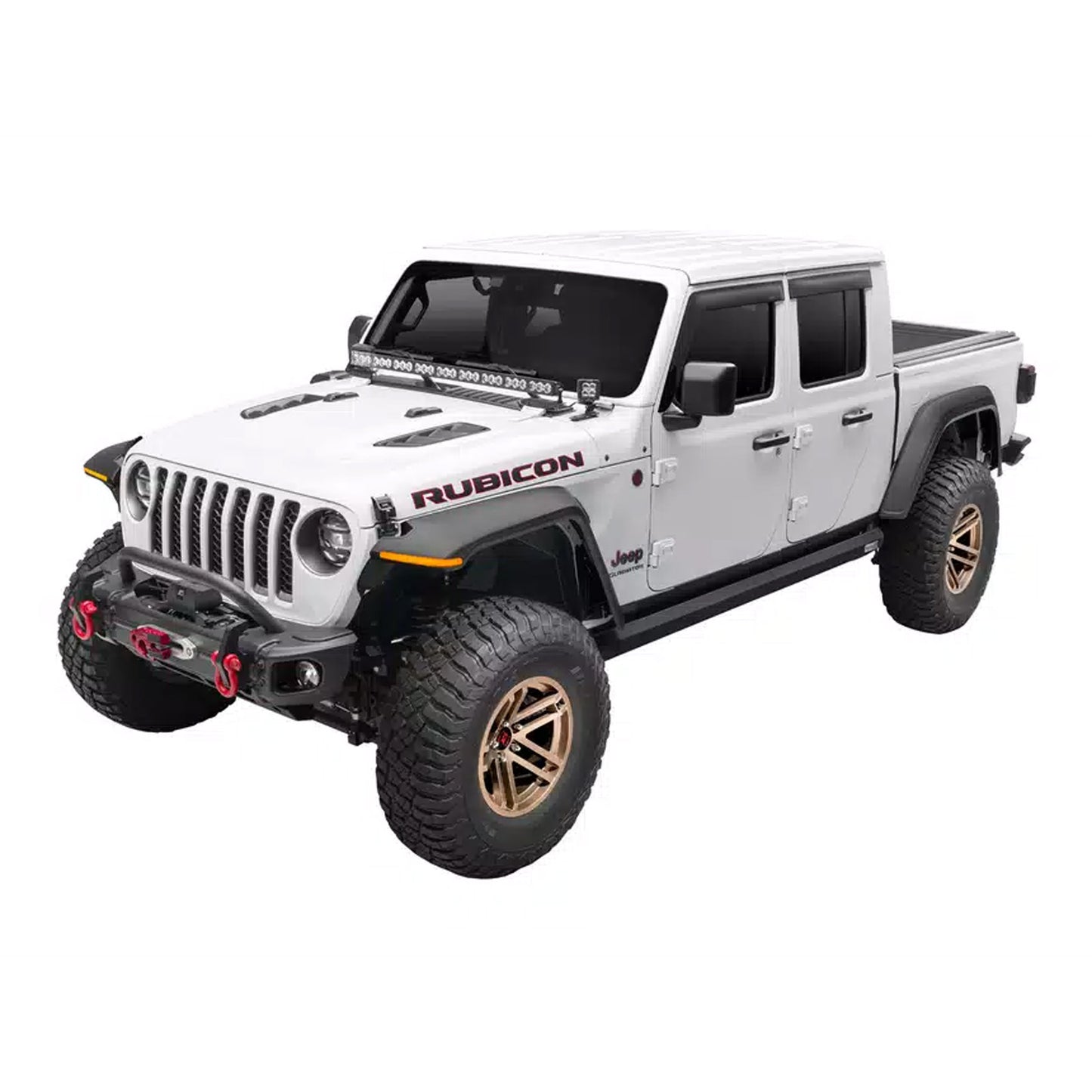 RUGGED RIDGE (ラギッドリッジ) ARCUS フロントバンパー（オーバーライドバー付き）ウインチマウント付き JLラングラー / JTグラディエーター