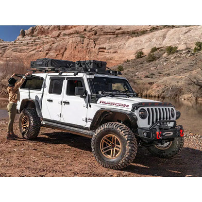 RUGGED RIDGE (ラギッドリッジ) ARCUS フロントバンパー（オーバーライドバー付き）ウインチマウント付き JLラングラー / JTグラディエーター