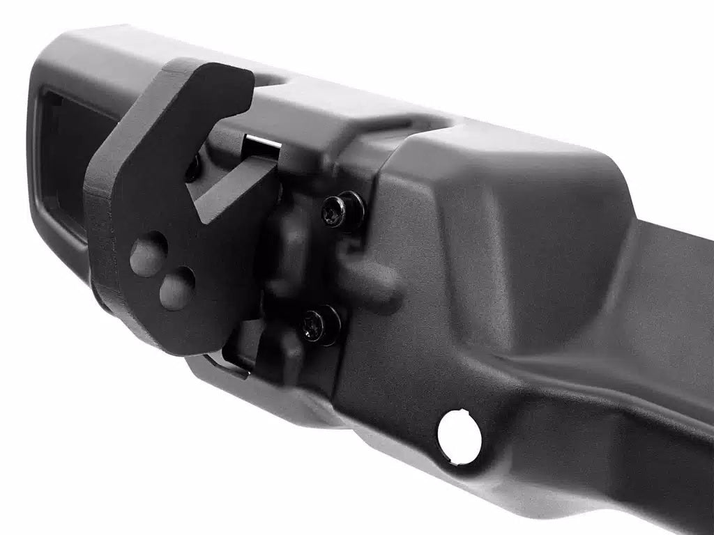 RUGGED RIDGE (ラギッドリッジ) ARCUS リアバンパー ブラック パーキングセンサーホール付き JLジープラングラー用