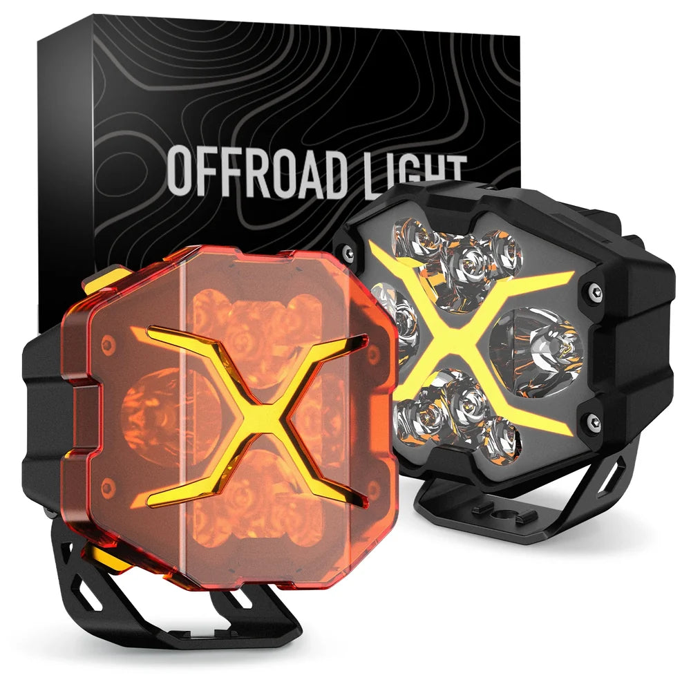 【NOVSIGHT】Xシリーズ 4インチ LED Pod Light X-Line DRL Driving Beam