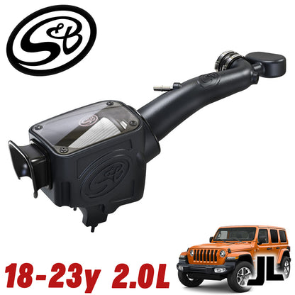 S&B FILTERS (エスアンドビーフィルター ) コールドエアーインテイク エアーフィルター 2018～2023年 JLラングラー 2.0L 乾式 (ドライフィルター )