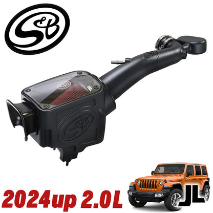 S&B FILTERS (エスアンドビーエアーフィルター) コールドエアーインテイク エアーフィルター 2024年～ JLラングラー 2.0L TURBO コットン 湿式 (オイル式 )