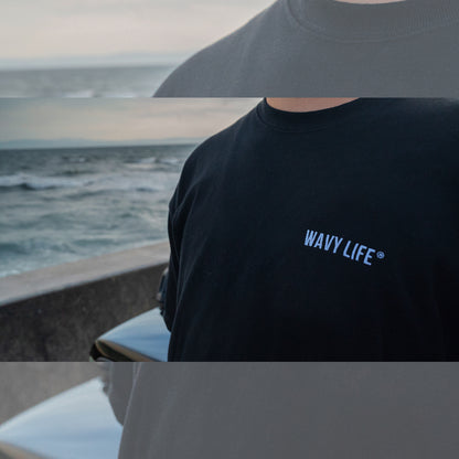 WAVY LIFE OFFICIAL Tシャツ【BLACK】