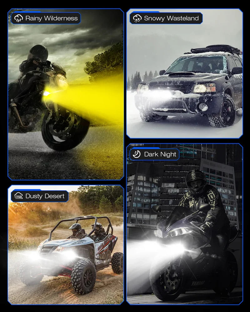 【NOVSIGHT】CYBERシリーズ 2 インチ LED Pods Off-road Motorcycle UTV ATV Driving Lights Multi Modes