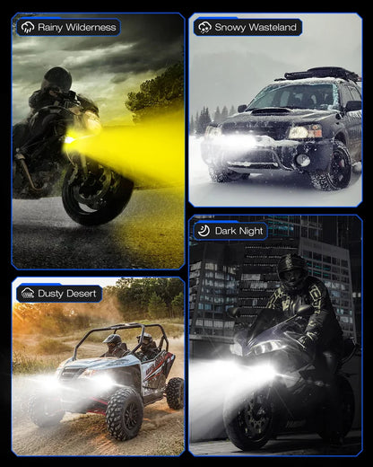 【NOVSIGHT】CYBERシリーズ 2 インチ LED Pods Off-road Motorcycle UTV ATV Driving Lights Multi Modes