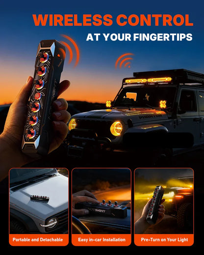 【NOVSIGHT】CYBERシリーズ 6ギャング Toggle Switch Wireless-Control
