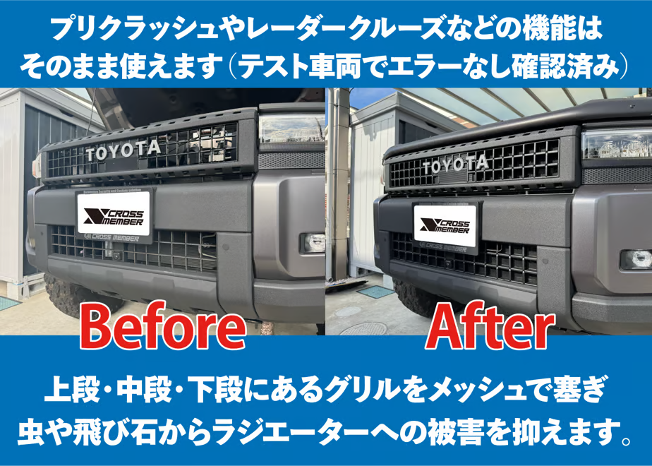 【ランクル250】グリルメッシュキット
