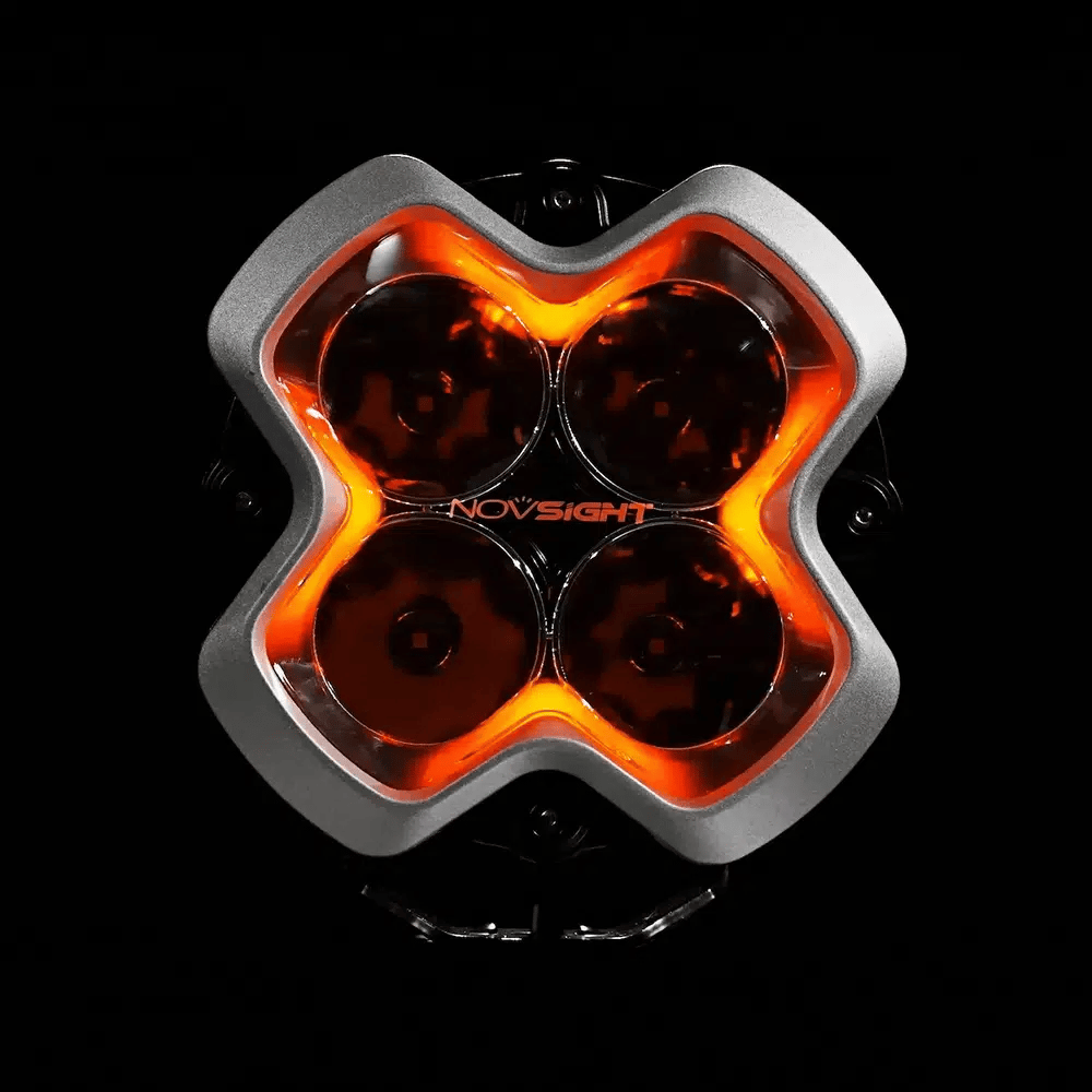 【NOVSIGHT】HALO Proシリーズ 6インチ LED Pod Lights with Dynamic DRL Modes