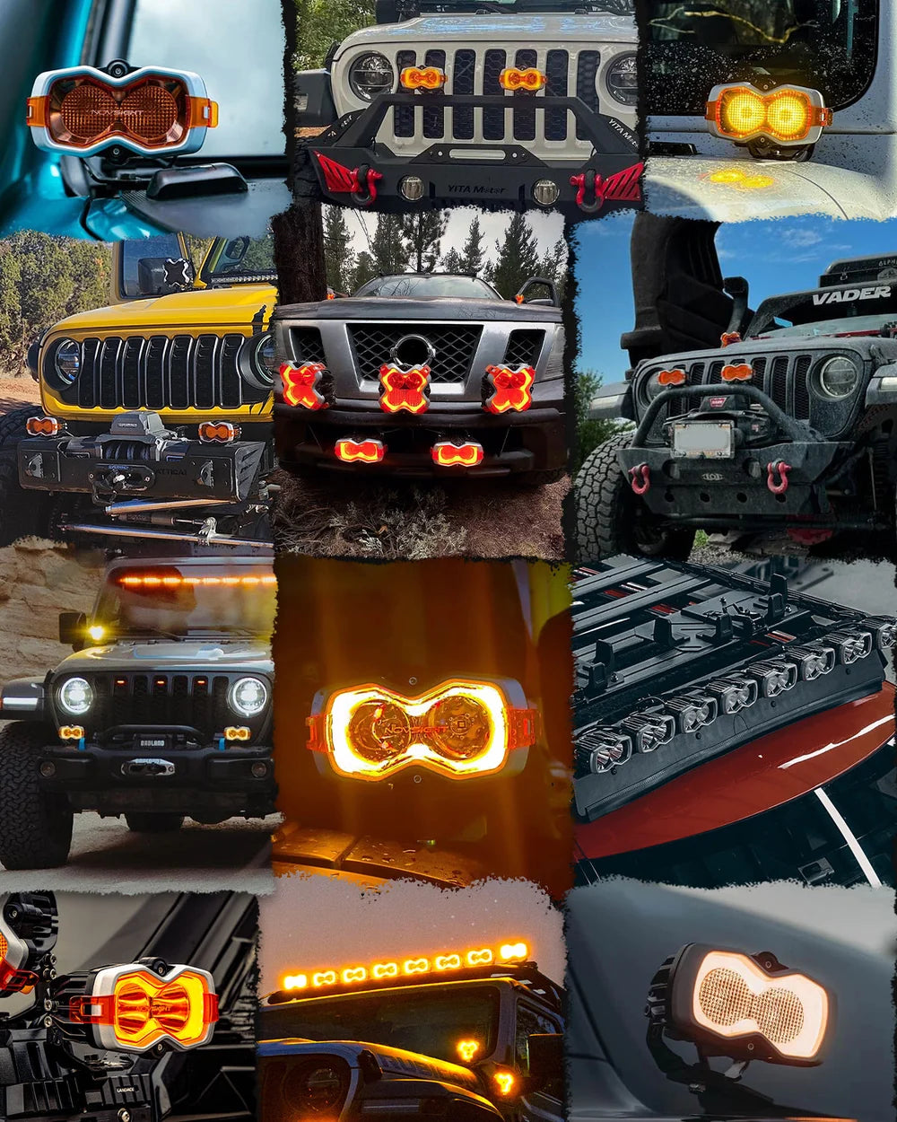 【NOVSIGHT】HALO Proシリーズ 4.5インチ LED Pod Lights with Dynamic DRL Modes