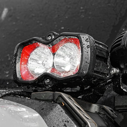 【NOVSIGHT】HALO SEシリーズ 4.5インチ LED Pod Lights with Red and White DRL