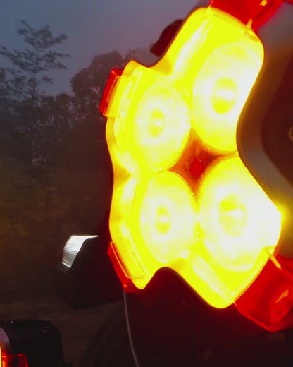 【NOVSIGHT】HALOシリーズ 6インチ LED Pod Lights with DRL 60W Twin Light Kit System Pair
