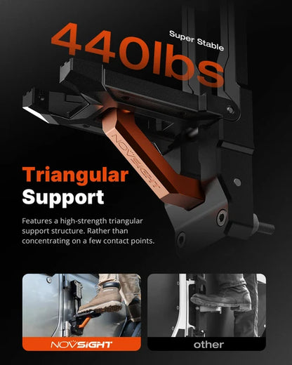 【NOVSIGHT】Side Door Step Folding Foot Pedal For Jeep Wrangler JL/JK 2007～