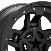 KMC XD ROCKSTAR3 (ロックスター3) XD827 マットブラック 17インチアルミホイール 17X8 5H 114.3/127 +35 JKラングラー/JLラングラー/JTグラディエーター