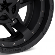 KMC XD ROCKSTAR3 (ロックスター3) XD827 マットブラック 17インチアルミホイール 17X8 5H 114.3/127 +35 JKラングラー/JLラングラー/JTグラディエーター