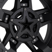 KMC XD ROCKSTAR3 (ロックスター3) XD827 マットブラック 17インチアルミホイール 17X8 5H 114.3/127 +35 JKラングラー/JLラングラー/JTグラディエーター